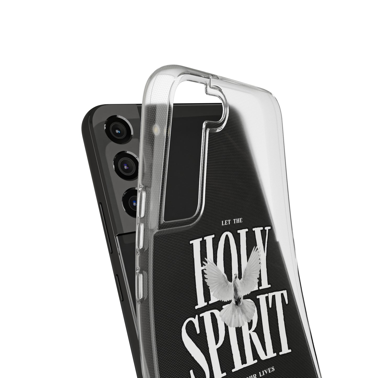 Holy Spirit Dove Clear Phone Case