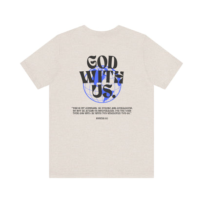 God With Us - Unisex Softstyle Tee  - Vintage Streetwear Graphic T-Shirt