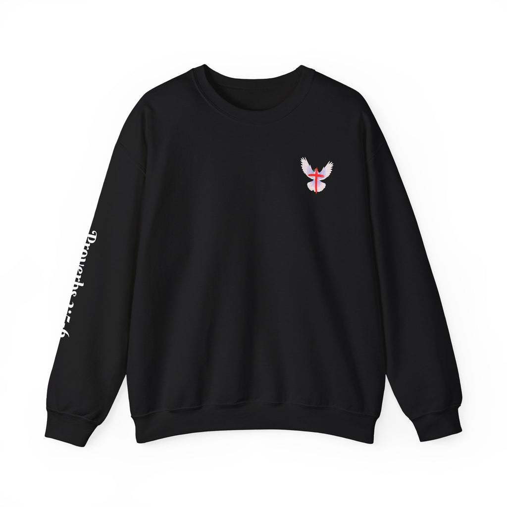 Dove Faithful: Proverbs 3:5-6 On Sleeve Sweatshirt