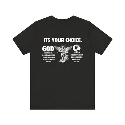 God > World | Choose Love & Healing Unisex tee